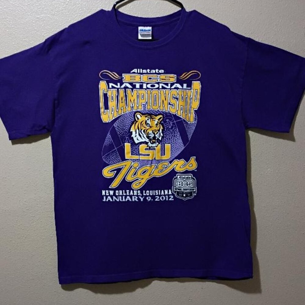 LSU Tigers 2012 National Championship T- Shirt Size Large in great condition